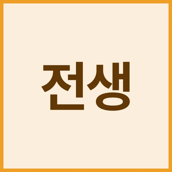 닝겐사주 전생
